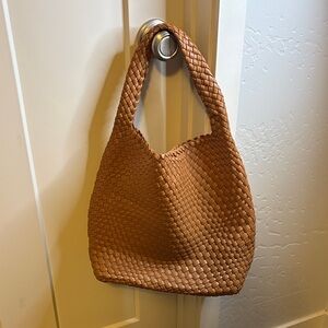 Kohl's Chic Brown Woven Hobo Bag